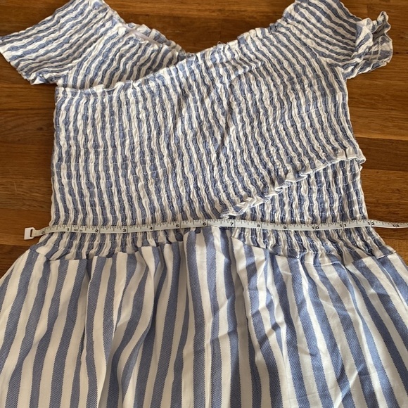 NWT Beachsissi Gorgeous Blue and White Stripe Summer Dress Size Small - Picture 11 of 12